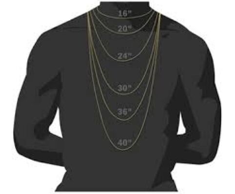 Measure your necklace size: Men